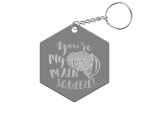 You're My Main Squeeze Hexagon Keychain
